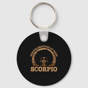Scoro Queen Afro Hair Black Woman Zodiac Sign Schlüsselanhänger