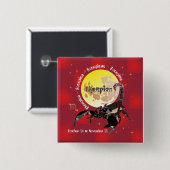 Scorpio 24. Oktober bis 22. November Button (Vorne & Hinten)
