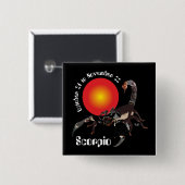 Scorpio 24. Oktober bis 22. November Button (Vorne & Hinten)