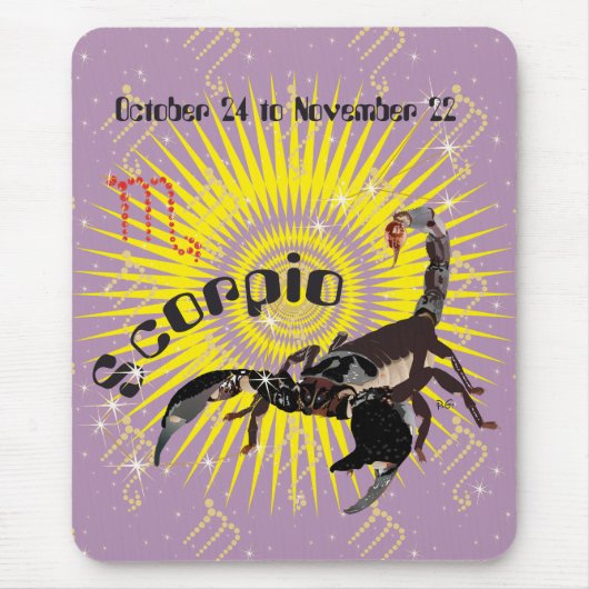 Scorpio 24 Oktober bis 22 November Mauspad (Vorne)