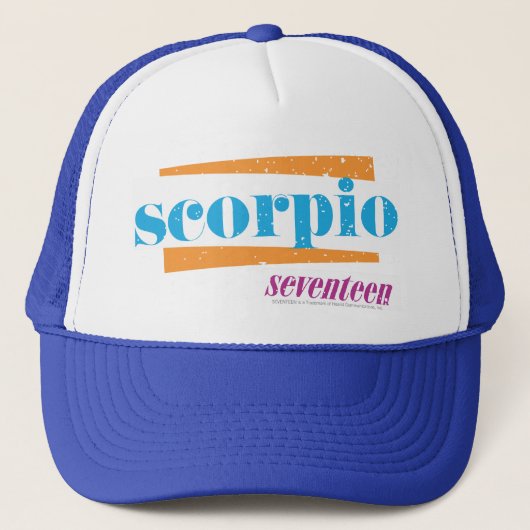 Scorpio Aqua Truckerkappe (Vorderseite)