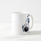 Scorpio Art Deco Lady Kaffeetasse (VorderseiteRechts)