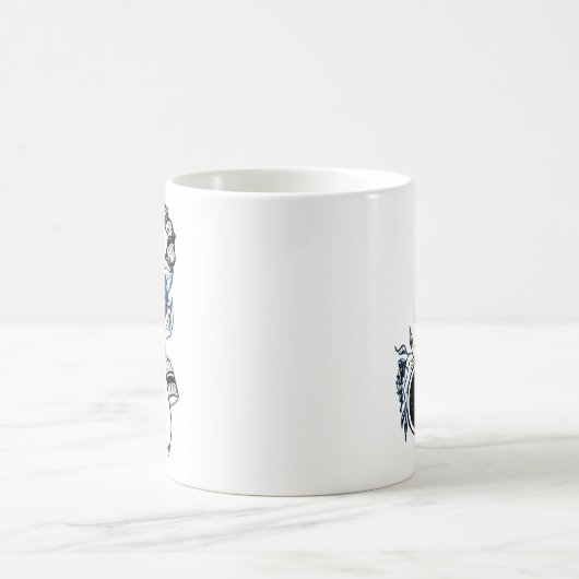 Scorpio Art Deco Lady Kaffeetasse (Mittel)