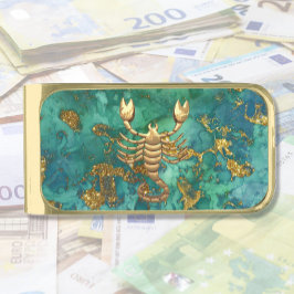 Scorpio Astrologie Gold Finish Money Clip