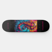 Scorpio Astrologie Grafitti Personalisiert Skateboard (Horizontal)