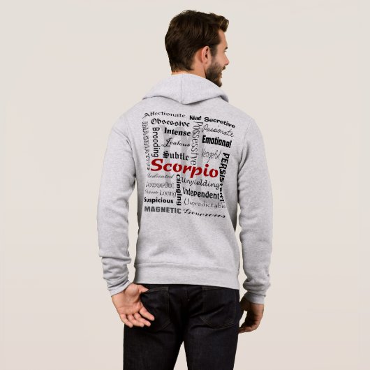 Scorpio Astrologie Horoskop Zodiac Eigenschaften C Hoodie (Schwarz voll)