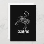 Scorpio Astrology Birthday Gift Zodiac Signs Einladung (Vorne/Hinten)