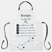 Scorpio - Aufgabenliste Schürze (Vorderseite)