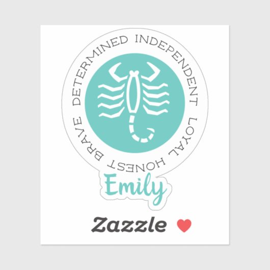 Scorpio-Aufkleber Aufkleber (Blatt)