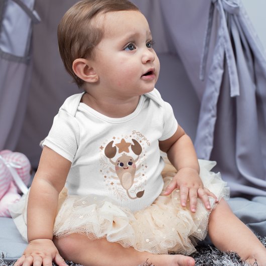 Scorpio Baby: "Scorpion's Mystisches Zodiak" Baby Strampler