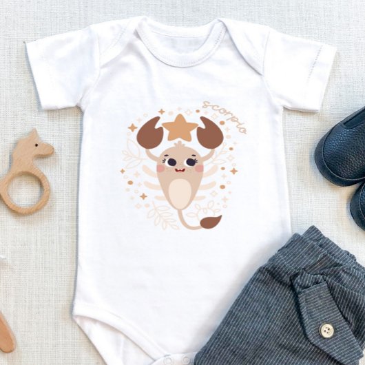 Scorpio Baby: "Scorpion's Mystisches Zodiak" Baby Strampler