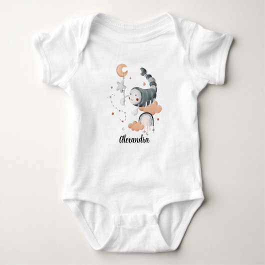 Scorpio Baby: Scorpios Mystisches Personalisiertes Baby Strampler (Vorderseite)