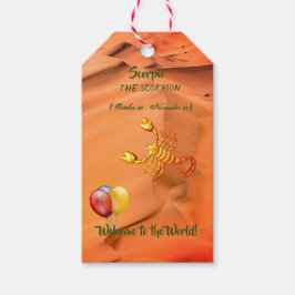 Scorpio Babydusche - Geschenketiketten Geschenkanhänger