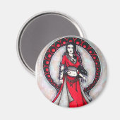 Scorpio Belly Dancer Gothic Moon Magnet (Vorderseite/Rückseite)