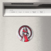 Scorpio Belly Dancer Gothic Moon Magnet (In Situ (Geschirrspüler))