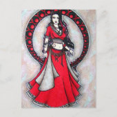 Scorpio Belly Dancer Gothic Moon Postkarte (Vorderseite)