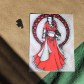 Scorpio Belly Dancer Gothic Moon Postkarte