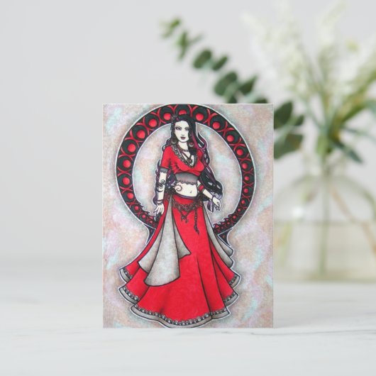 Scorpio Belly Dancer Postkarten (Stehend Vorderseite)