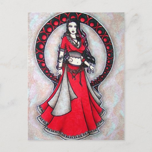 Scorpio Belly Dancer Postkarten (Vorderseite)