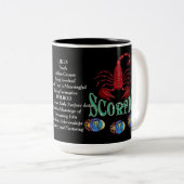Scorpio Birth Sign Zodiac Tasse (VorderseiteRechts)