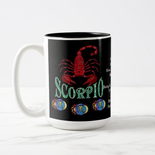 Scorpio Birth Sign Zodiac Tasse (Links)