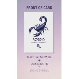 Scorpio Birthday Card Feiertagskarte