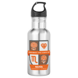 Scorpio Birthday Crest™ for November 1-21 Edelstahlflasche