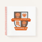 Scorpio Birthday Crest™ for November 1-21 Notizblock (Vorderseite)