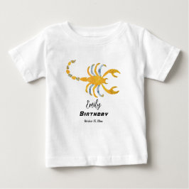 Scorpio Birthday Gast of Honor Baby T-shirt