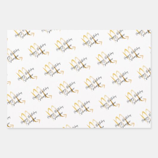 Scorpio Birthday Geschenkpapier Set (Vorderseite)