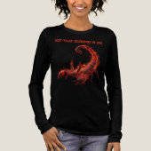 Scorpio Birthday Gift | Zodiac | Fiery Scorpion Tri-Blend Shirt (Vorderseite)