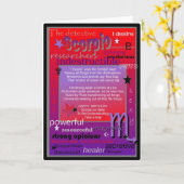 SCORPIO BIRTHDAY KARTE (Gelbe Blume)