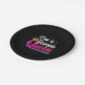 Scorpio Birthday Queen October November Zodiac Pappteller (Schrägansicht)