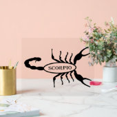 Scorpio Black Scorpion Star Sign Acrylschild (Hochzeit)