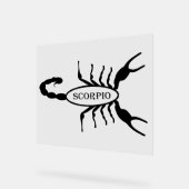 Scorpio Black Scorpion Star Sign Acrylschild (Winkel)