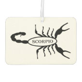 Scorpio Black Scorpion Star Sign Autolufterfrischer (Rückseite)