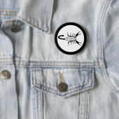 Scorpio Black Scorpion Star Sign Button (Beispiel)