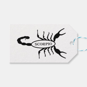 Scorpio Black Scorpion Star Sign Custom Geschenkanhänger