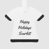 Scorpio Black Scorpion Star Sign Custom Ornament (Rückseite)