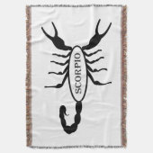 Scorpio Black Scorpion Star Sign Decke (Vorderseite Vertikal)