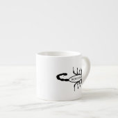 Scorpio Black Scorpion Star Sign Espressotasse (Vorderseite Rechts)