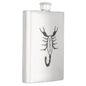 Scorpio Black Scorpion Star Sign Flachmann (Rechts)