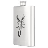 Scorpio Black Scorpion Star Sign Flachmann (Links)