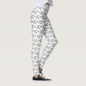 Scorpio Black Scorpion Star Sign Gemustert Leggings (Rechts)