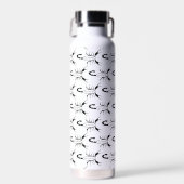 Scorpio Black Scorpion Star Sign Gemustert Trinkflasche (Vorne)