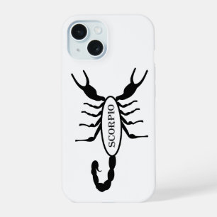 Scorpio Black Scorpion Star Sign iPhone 15 Hülle
