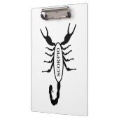 Scorpio Black Scorpion Star Sign Klemmbrett (Links)