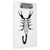 Scorpio Black Scorpion Star Sign Klemmbrett (Rechts)