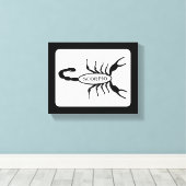 Scorpio Black Scorpion Star Sign Leinwanddruck (Insitu (Holzboden))