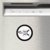 Scorpio Black Scorpion Star Sign Magnet (In Situ (Geschirrspüler))